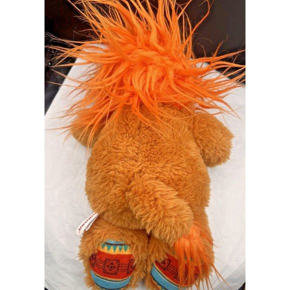 13" Soft Red Orange Southwest Style Lion Plush Aurora 2021 Proud Noble Colorful - Picture 4 of 7
